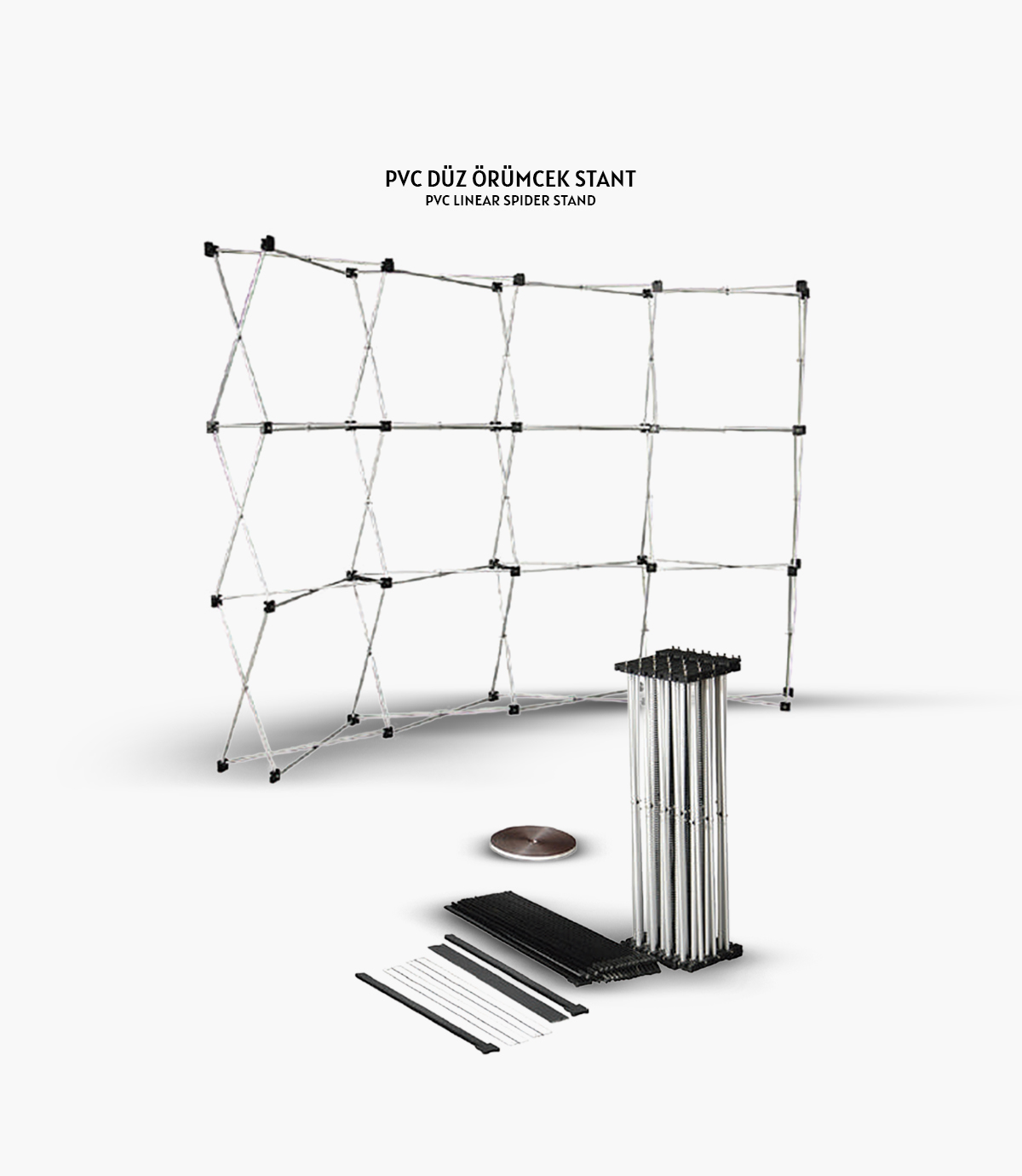 Pvc düz örümcek stand 4