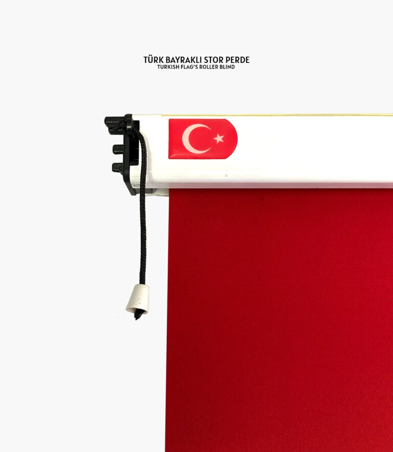 Türk Bayraklı Stor Perde 1